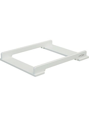 JURABABY - KIRA Fasciatoio universale in legno da 50 cm per cassettiera - Bianco e faggio verniciato