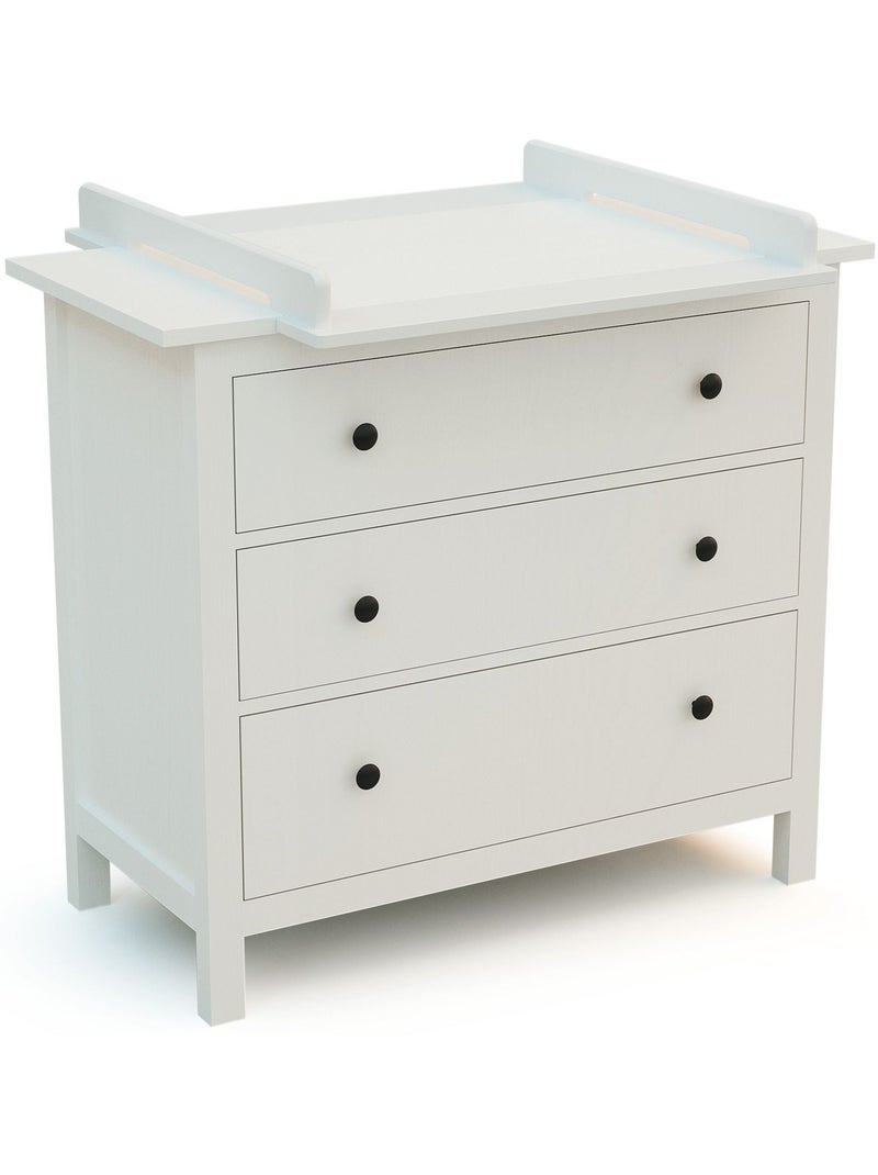 Jurababy - kira fasciatoio universale in legno da 70 cm per cassettiera per bambini - bianco Bianco - Kiabi