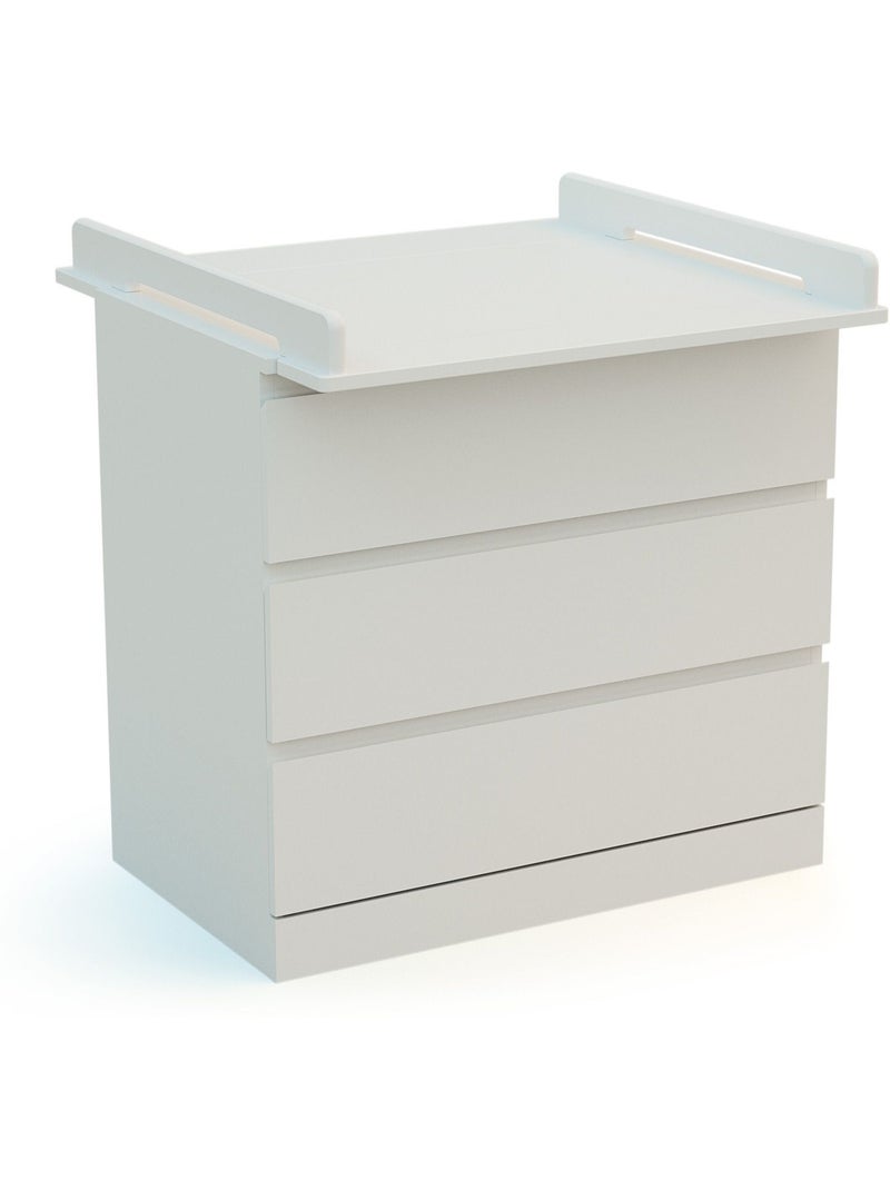 Jurababy - kira fasciatoio universale in legno da 70 cm per cassettiera per bambini - bianco Bianco - Kiabi