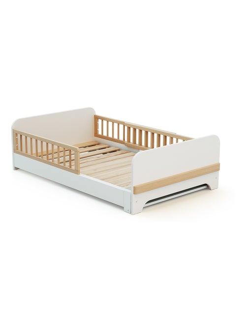 JURABABY - Letto estensibile per bambini in legno 80x140-165-190 CARROUSEL - Bianco - Kiabi