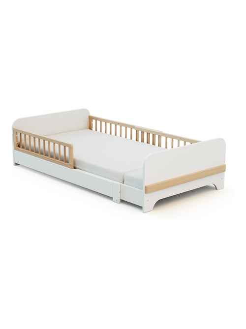 JURABABY - Letto estensibile per bambini in legno 80x140-165-190 CARROUSEL - Bianco - Kiabi