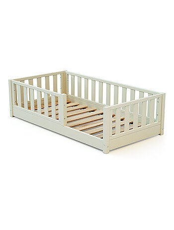 JURABABY - Letto per bambini a terra in legno 70x140 cm SONHO MINI - Rosa cipria