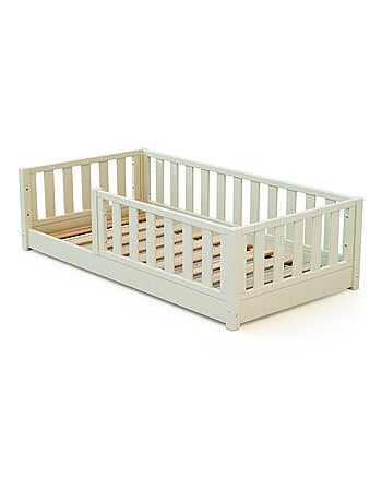 JURABABY - Letto per bambini a terra in legno 70x140 cm SONHO MINI - Rosa cipria