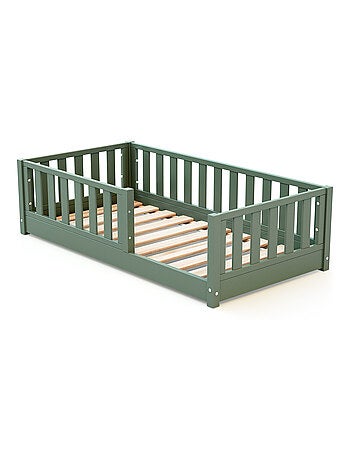 JURABABY - Letto per bambini a terra in legno 70x140 cm SONHO MINI - Rosa cipria