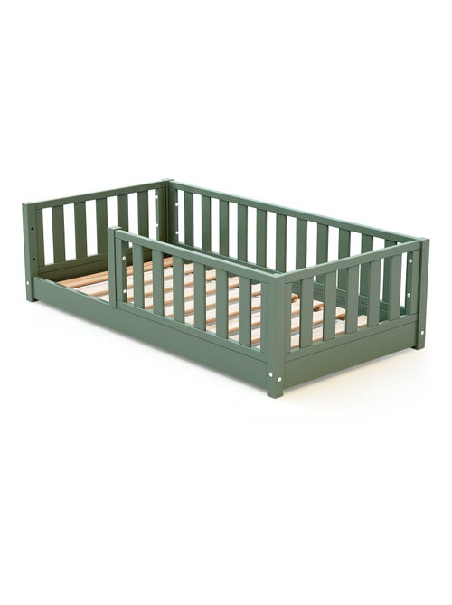 JURABABY - Letto per bambini a terra in legno 70x140 cm SONHO MINI - Verde salvia - Kiabi