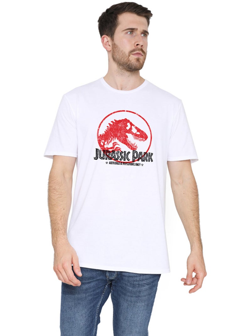 Jurassic Park Maglietta Vintage Uomo Bianco - Kiabi