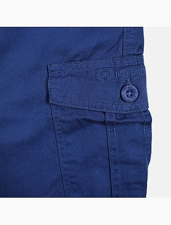 Just emporio - bermuda chino cargo dal taglio dritto, con tasche laterali
