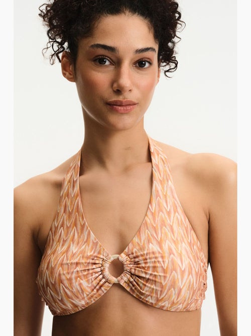 Kacie hot top bikini con motivo zigzag penti - Kiabi