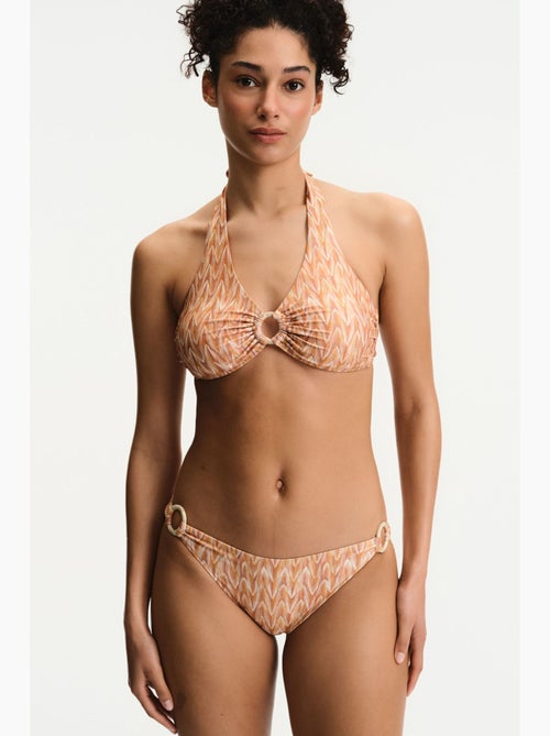 Kacie slip bikini con motivo zigzag laterale e vita media penti - Kiabi Kacie slip bikini con motivo zigzag laterale e vita media penti - Kiabi