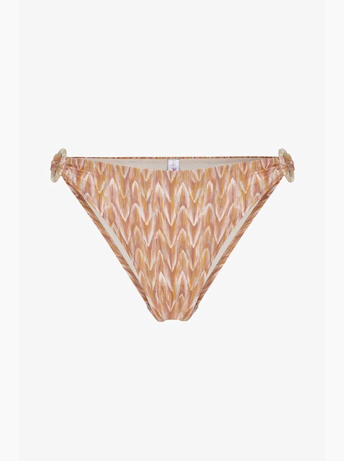 Kacie slip bikini con motivo zigzag laterale e vita media penti - Kiabi Kacie slip bikini con motivo zigzag laterale e vita media penti - Kiabi