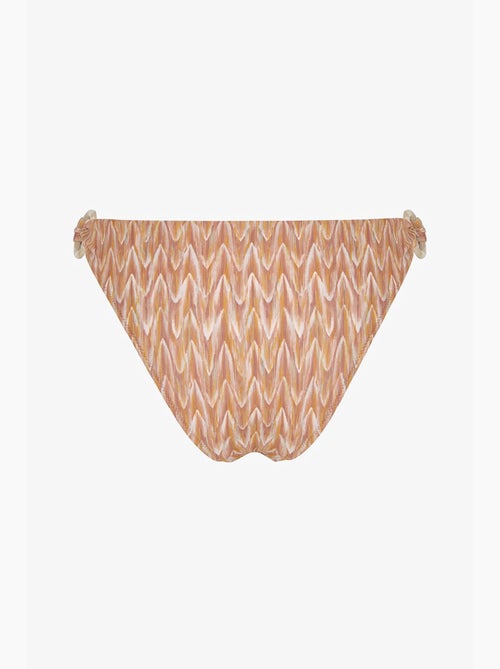 Kacie slip bikini con motivo zigzag laterale e vita media penti - Kiabi Kacie slip bikini con motivo zigzag laterale e vita media penti - Kiabi