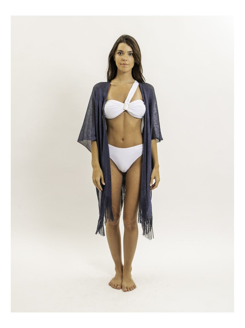 Kaftan con lurex KARONA Blu marino - Kiabi