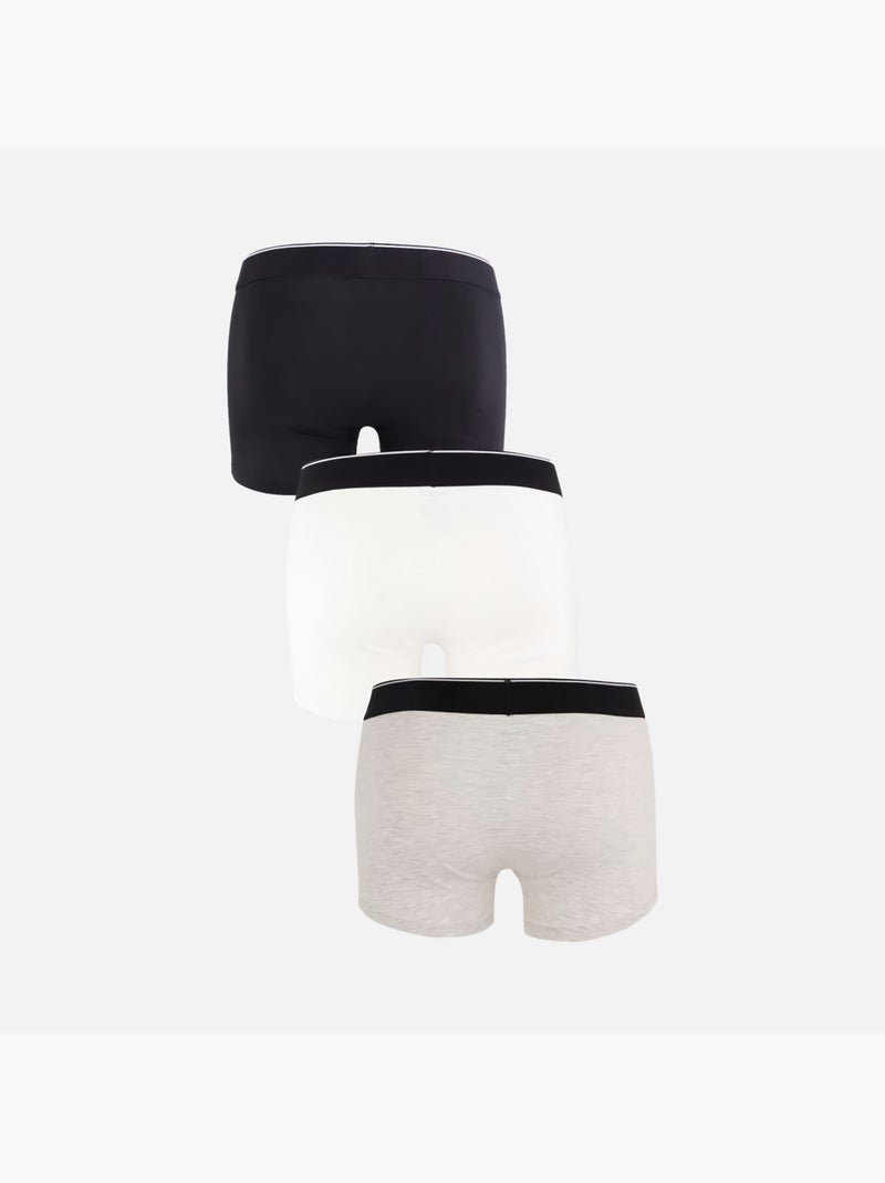Kaporal - Set 3 Boxer Uomo Nero Bianco Grigio - Kiabi