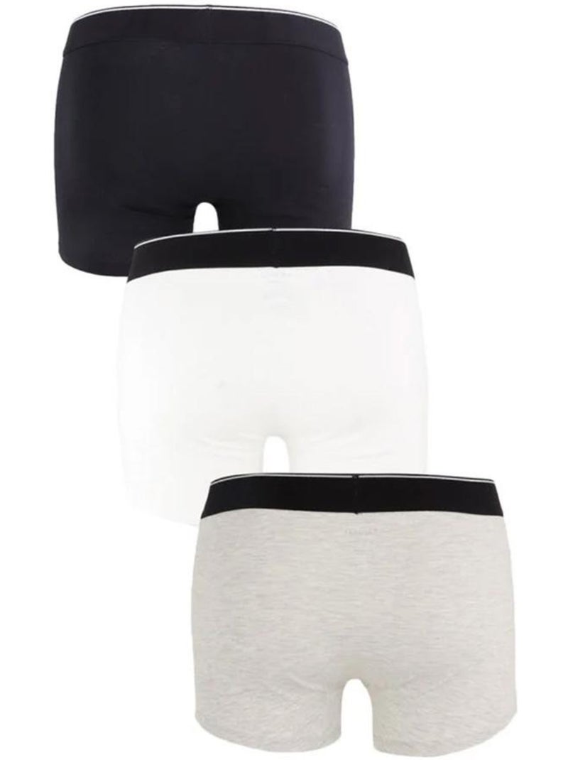 Kaporal - set 3 boxer uomo Nero Bianco Grigio - Kiabi