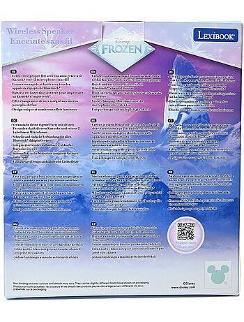 Karaoke Bluetooth Frozen con 2 microfoni wireless