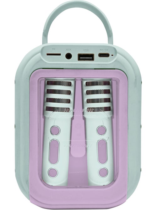Karaoke bluetooth frozen con 2 microfoni wireless - Kiabi