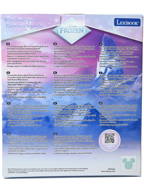 Karaoke bluetooth frozen con 2 microfoni wireless - Kiabi
