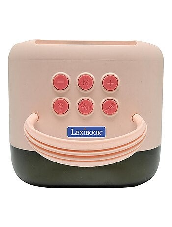 Karaoke Bluetooth rosa con 2 microfoni wireless