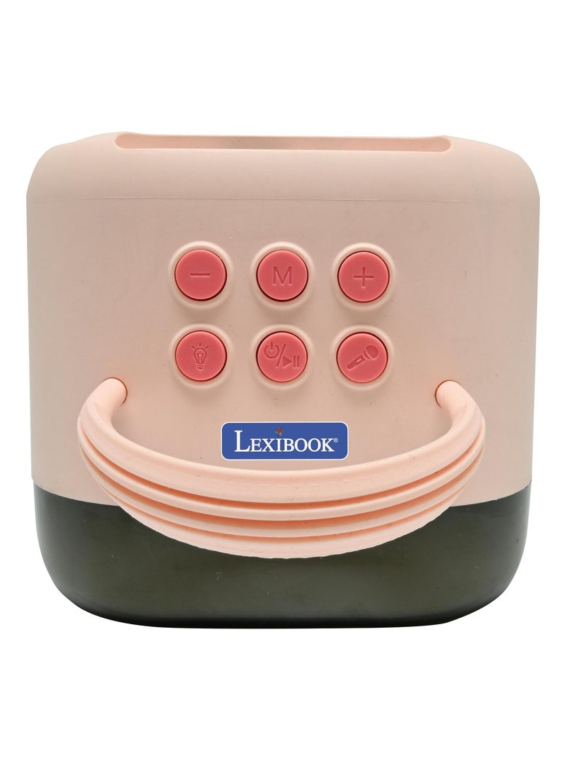 Karaoke Bluetooth rosa con 2 microfoni wireless Rosa - Kiabi