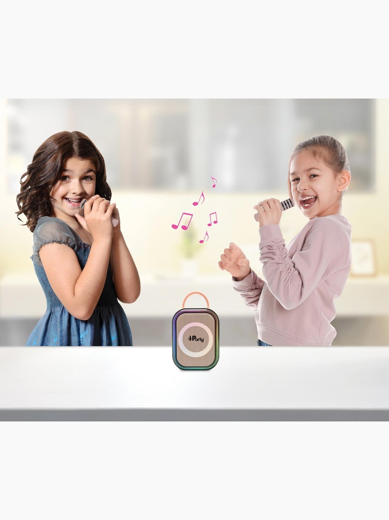 Karaoke Bluetooth rosa con 2 microfoni wireless Rosa - Kiabi