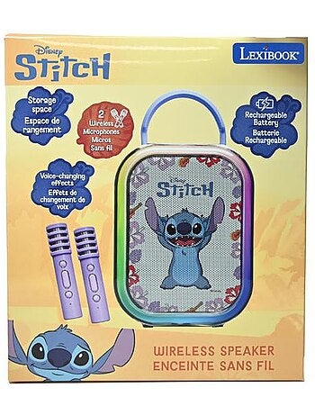 Karaoke Bluetooth Stitch con 2 microfoni senza fili