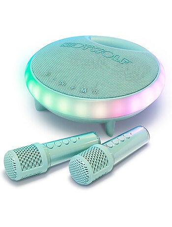 Karaoke portatile luminoso per bambini con 2 microfoni | kidywolf | kidywolf