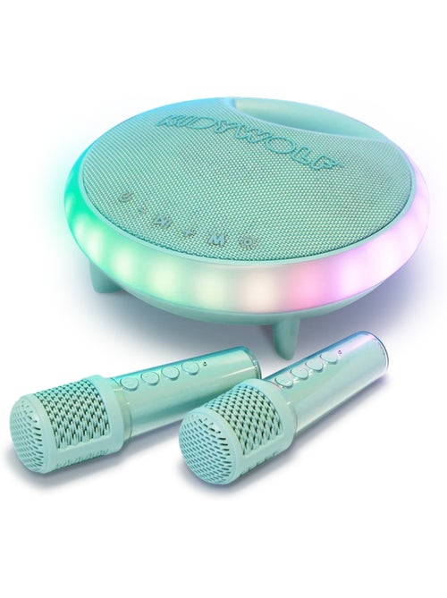 Karaoke portatile luminoso per bambini con 2 microfoni | kidywolf - Kiabi Karaoke portatile luminoso per bambini con 2 microfoni | kidywolf - Kiabi