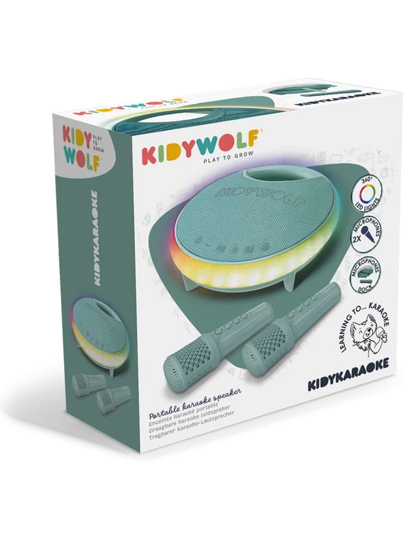 Karaoke portatile luminoso per bambini con 2 microfoni | kidywolf Verde - Kiabi