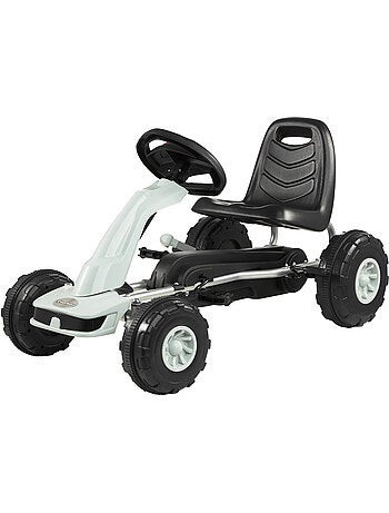Kart a pedali bambino stile corsa 3-6 anni avanti e retromarcia freni sicuri