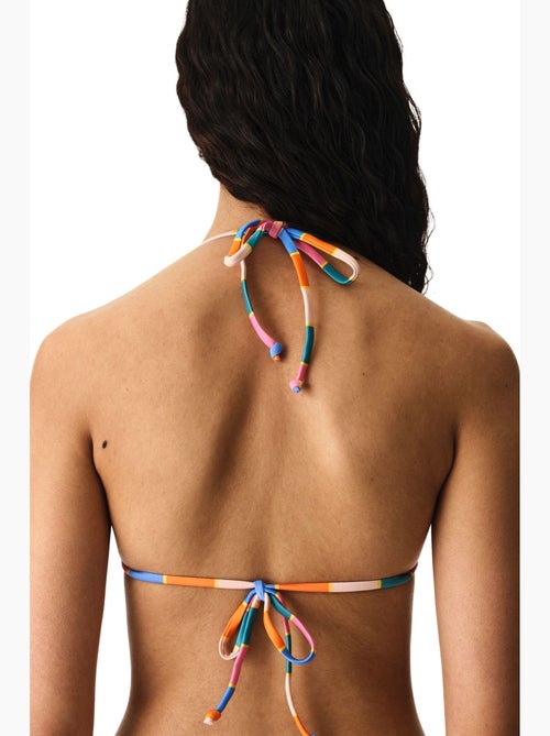 Katelyn top bikini triangolo a righe penti - Kiabi