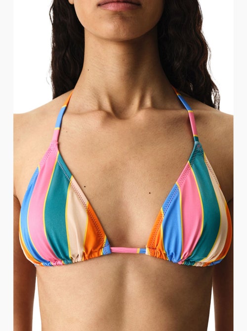 Katelyn top bikini triangolo a righe penti - Kiabi