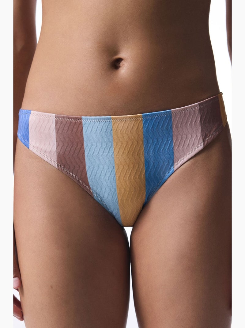 Keira stripe slip bikini a righe penti Blu pastello - Kiabi