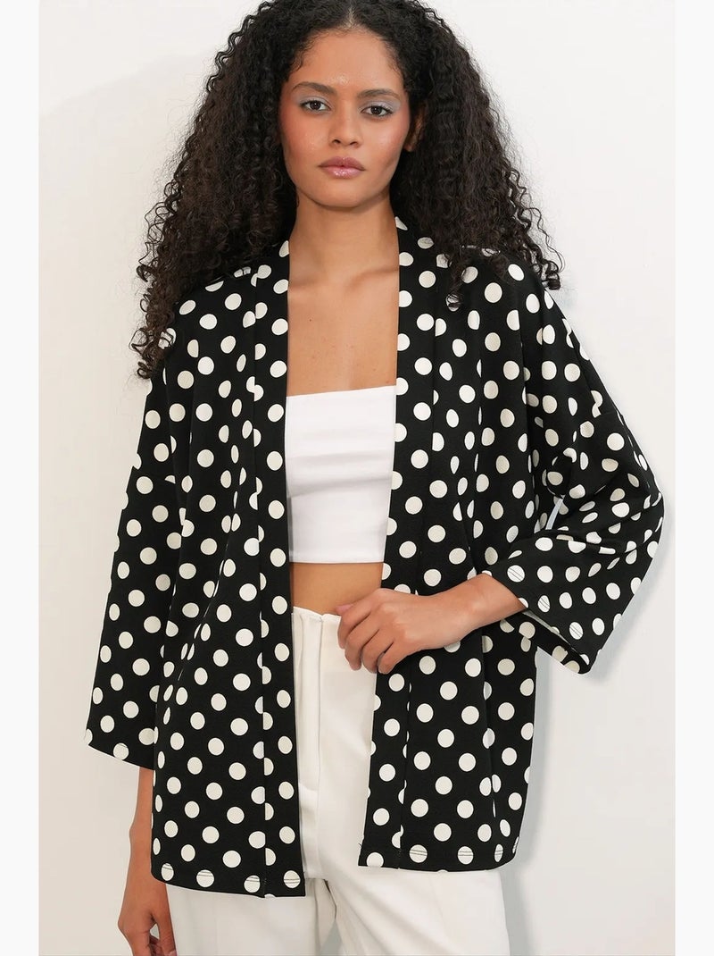 Kimono da spiaggia a pois bdart Nero - Kiabi