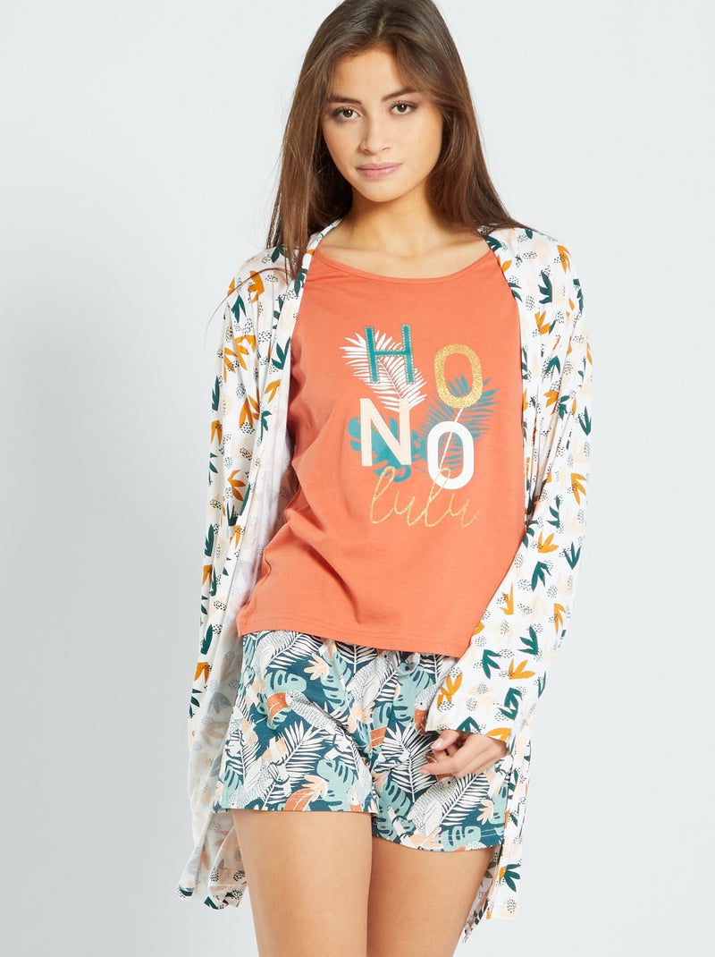 Kimono in jersey GIALLO - Kiabi
