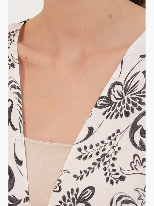 Kimono lungo stampato in viscosa bdart - Kiabi