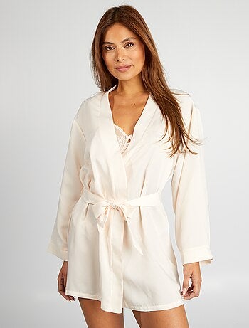 Kimono midi satinato