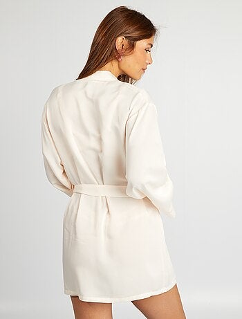 Kimono midi satinato