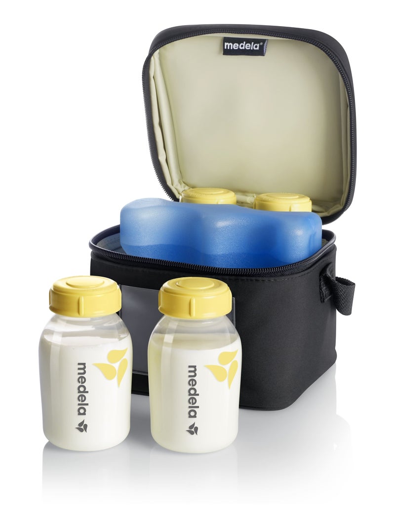 Kit Allattamento Completo – Tiralatte Manuale Harmony Flex™ + Borsa Termica con 4 Biberon + Trasparente - Kiabi