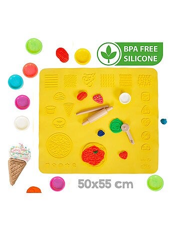 Kit creativo + 12 vasetti di pasta modellabile + tappetino e accessori "Roba x Play‑Doh