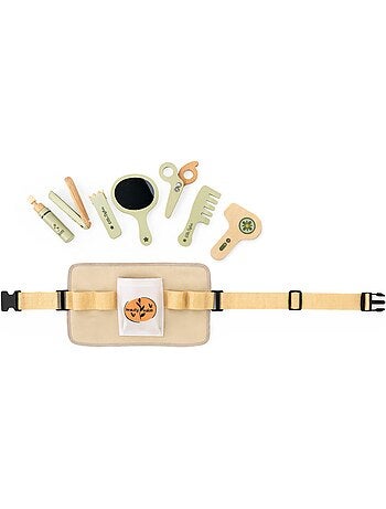 Kit da parrucchiere in legno mamabrum con 8 accessori