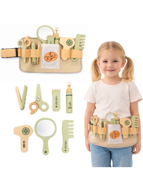 Kit da parrucchiere in legno mamabrum con 8 accessori - Kiabi Kit da parrucchiere in legno mamabrum con 8 accessori - Kiabi