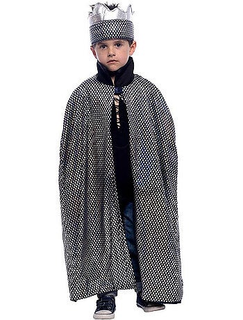 Kit da re medievale: mantello e corona reversibili