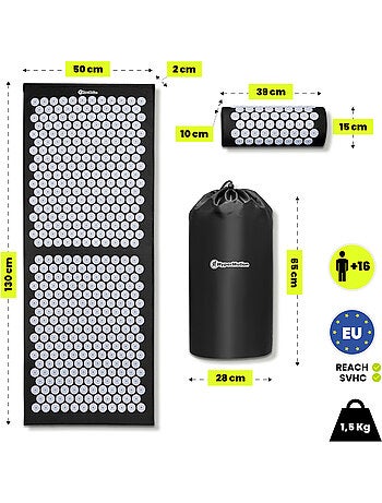 Kit di agopressione xl hypermotion per relax e recupero muscolare