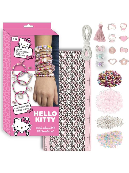Kit di braccialetti DIY Kawaii Hello Kitty – Oltre 1000 perline - Kiabi