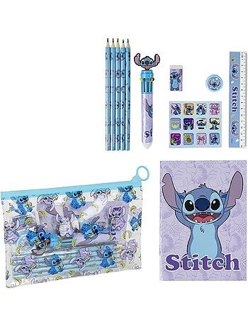 Kit di cancelleria - Stitch - Disney - 22x14 cm - Astuccio con zip