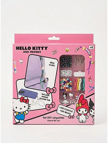 Kit diy perline 250 pezzi hello kitty sanrio