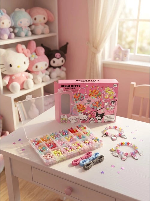 Kit gioielli e perline Hello Kitty and Friends – Oltre 1000 pezzi - Kiabi Kit gioielli e perline Hello Kitty and Friends – Oltre 1000 pezzi - Kiabi