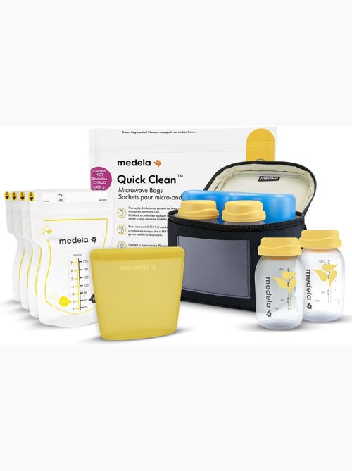 Kit medela per la conservazione del latte materno tutto in uno - 4 biberon da 150 ml, 4 sacchetti - Kiabi Kit medela per la conservazione del latte materno tutto in uno - 4 biberon da 150 ml, 4 sacchetti - Kiabi