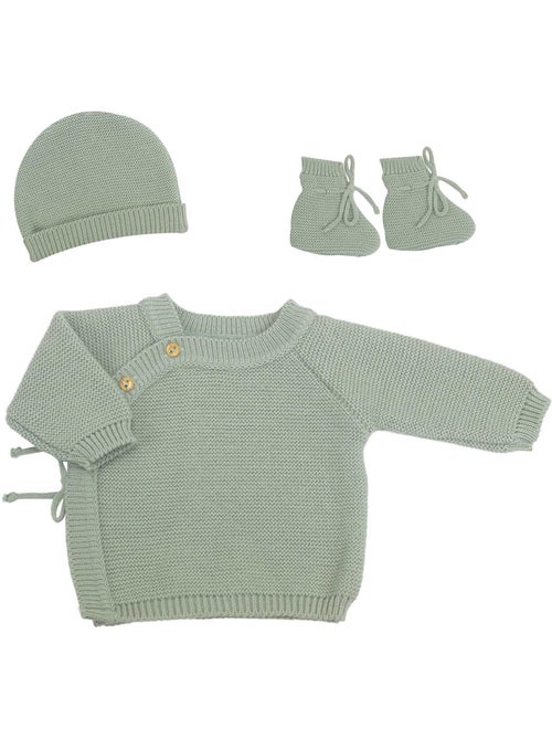 Kit nascita bebè in maglia - Kiabi