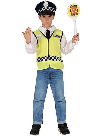 Kit o costume da poliziotto: gilet, cappello e camicia